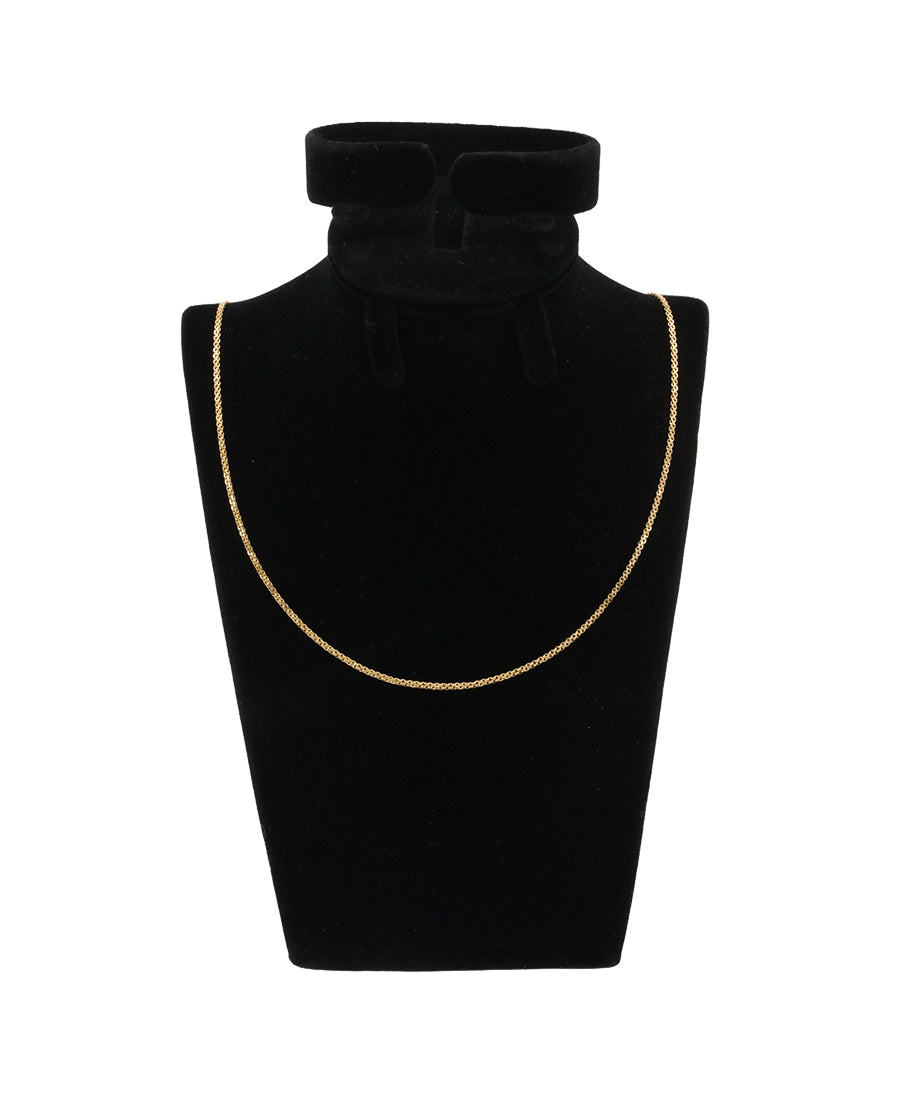 Bigeasy Jewellers 20" Gold Chain – 3.69g, 1.54mm Fine Link Necklace